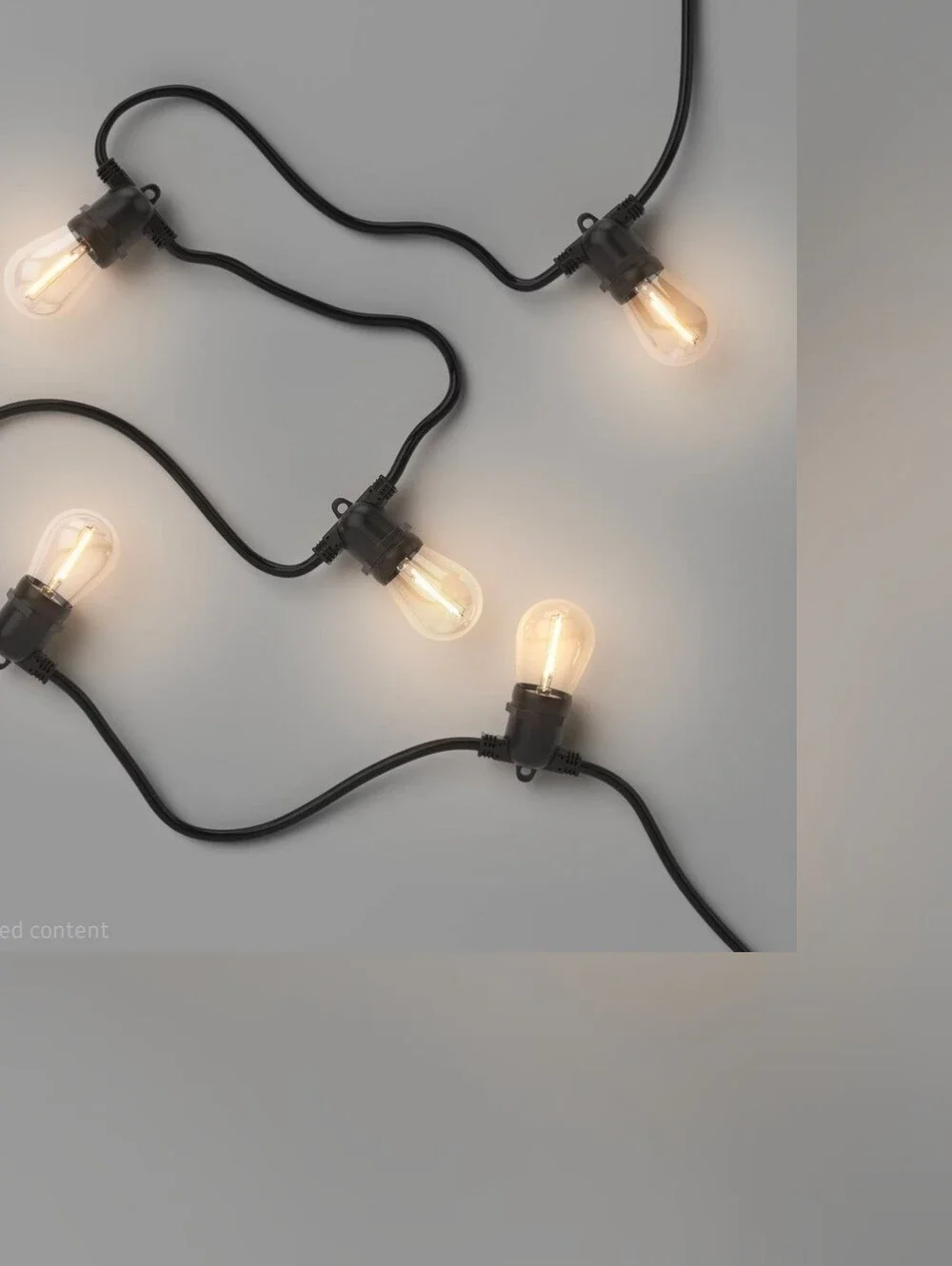 Threshold 10ct LED Non-Drop Outdoor Café String Lights